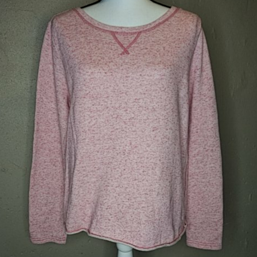 Gap Marbled Pink Basic Sweatshirt L